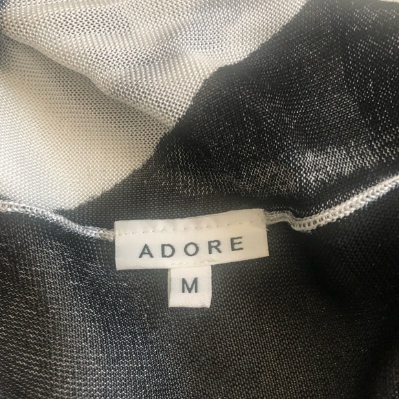 Adore Black & White animal print Vest - Picture 3 of 3